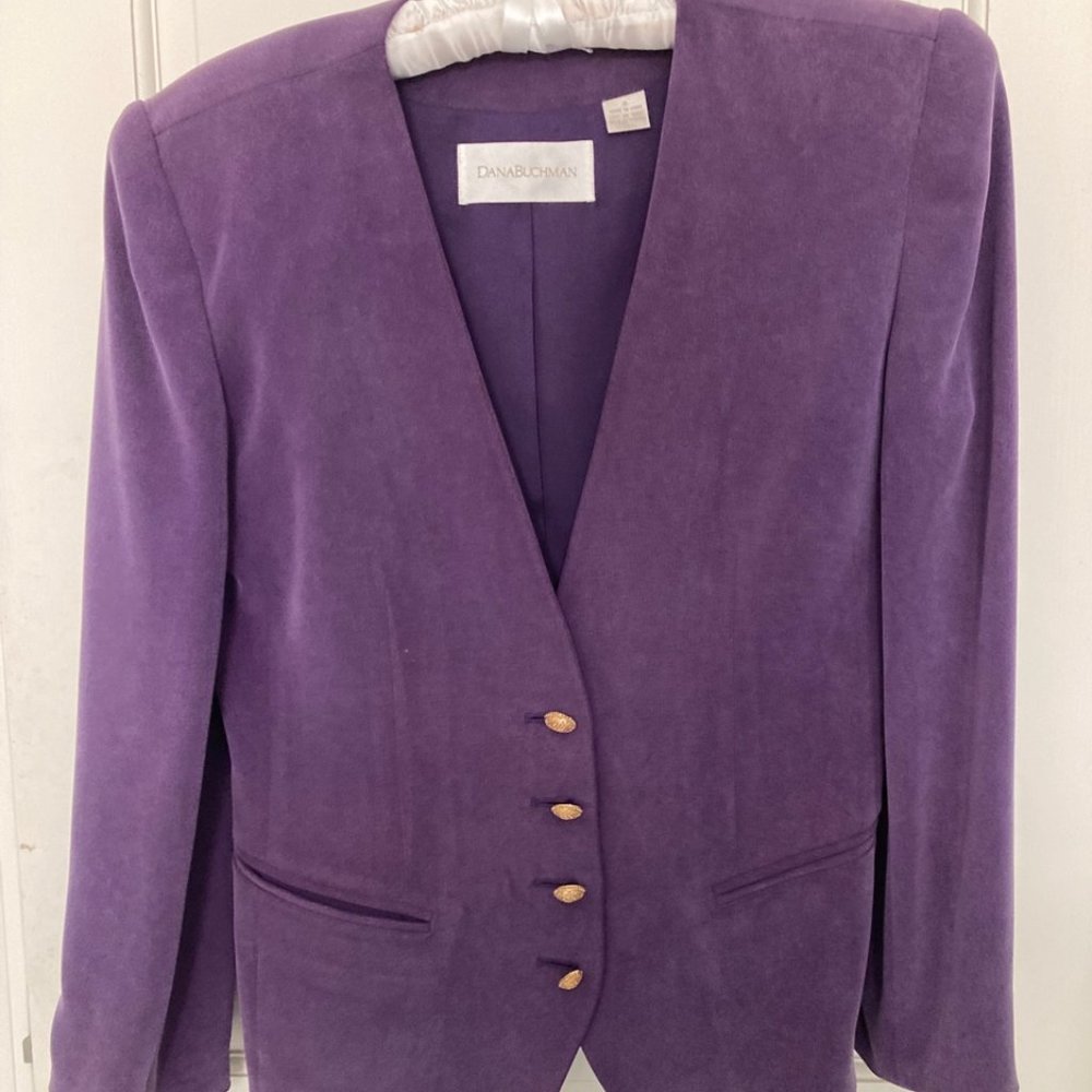 Vintage Dana Buchman Three-Piece Silk Suit